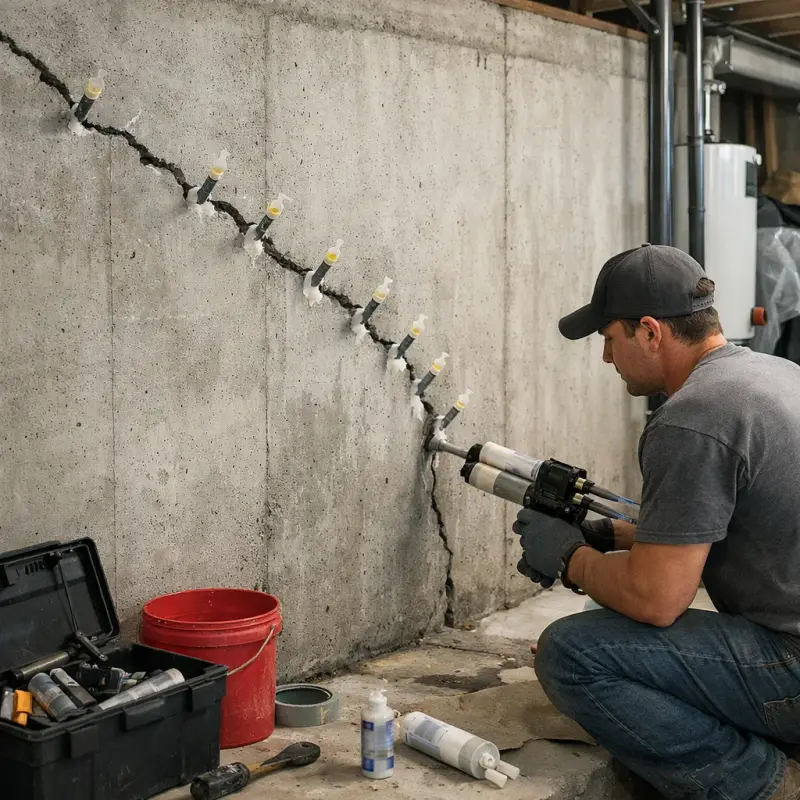 Basement Wall Crack Repair Passaic